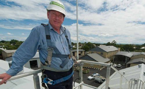 Country Energy area manager Phil Sneesby has downed tools. Country Energy area manager Phil Sneesby has downed tools.